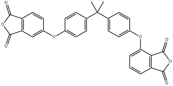 4,5'-[イソプロピリデンビス[(4,1-フェニレン)オキシ]]ビス(イソベンゾフラン-1,3-ジオン) 化學(xué)構(gòu)造式