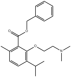 3-[2-(Dimethylamino)ethoxy]-p-cymene-2-carboxylic acid benzyl ester Struktur