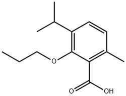 3-Propoxy-p-cymene-2-carboxylic acid Struktur