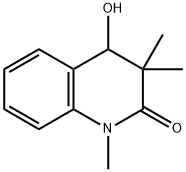 3,4-Dihydro-4-hydroxy-1,3,3-trimethylquinolin-2(1H)-one Struktur