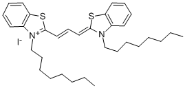 3,3'-DIOCTYLTHIACARBOCYANINE IODIDE Struktur