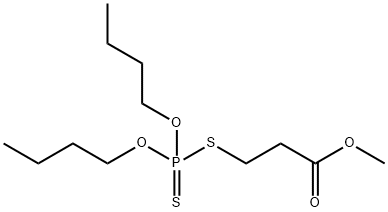 3-[(Dibutoxyphosphinothioyl)thio]propionic acid methyl ester Struktur