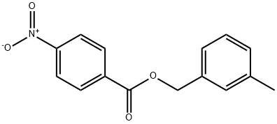 4-Nitrobenzoic acid 3-methylbenzyl ester Struktur