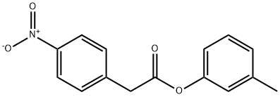 4-Nitrobenzeneacetic acid 3-methylphenyl ester Struktur