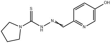 5-Hydroxypyridine-2-carbaldehyde pyrrolizino(thiocarbonyl)hydrazone Struktur