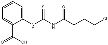 2-[[[(4-CHLORO-1-OXOBUTYL)AMINO]THIOXOMETHYL]AMINO]-BENZOIC ACID Struktur