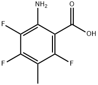 Benzoic acid, 2-amino-3,4,6-trifluoro-5-methyl- (9CI) Struktur