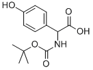 N-Boc-DL-4-羥基苯甘氨酸 結(jié)構(gòu)式