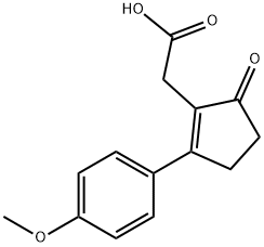 [2-(4-METHOXY-PHENYL)-5-OXO-CYCLOPENT-1-ENYL]-ACETIC ACID Struktur