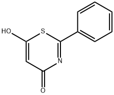 6-hydroxy-2-phenyl-1,3-thiazin-4-one Struktur