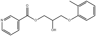 3-Pyridinecarboxylic acid 2-hydroxy-3-(2-methylphenoxy)propyl ester|