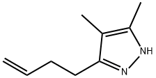 1H-Pyrazole,  3-(3-butenyl)-4,5-dimethyl-  (9CI) Struktur