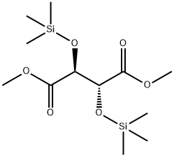 (2R,3S)-2,3-Bis(trimethylsiloxy)butanedioic acid dimethyl ester Struktur