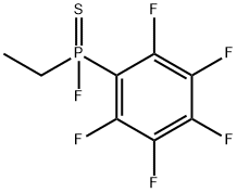 Ethyl(pentafluorophenyl)fluorophosphine sulfide Struktur