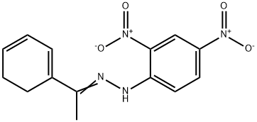 1-(1,3-Cyclohexadien-1-yl)ethanone 2,4-dinitrophenyl hydrazone Struktur