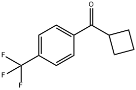 CYCLOBUTYL 4-TRIFLUOROMETHYLPHENYL KETONE Struktur