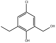 5-Chloro-3-ethyl-2-hydroxybenzyl alcohol Struktur