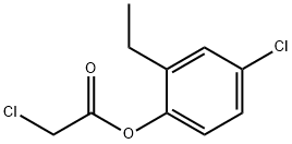 Chloroacetic acid 4-chloro-2-ethylphenyl ester Struktur