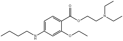 4-(Butylamino)-2-ethoxybenzoic acid 2-(diethylamino)ethyl ester Struktur