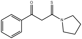 Pyrrolidine,  1-(3-oxo-3-phenyl-1-thioxopropyl)-  (9CI) Struktur