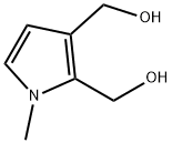 2,3-bis(hydroxymethyl)-1-methylpyrrole Struktur