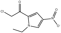 Ethanone, 2-chloro-1-(1-ethyl-4-nitro-1H-pyrrol-2-yl)- (9CI) Struktur