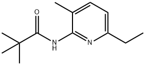 Propanamide, N-(6-ethyl-3-methyl-2-pyridinyl)-2,2-dimethyl- (9CI) Struktur