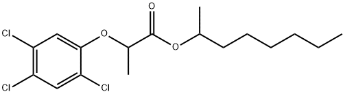 1-methylheptyl 2-(2,4,5-trichlorophenoxy)propionate Struktur