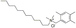 Dodecyl dimethyl 2,4,5-trimethylbenzyl ammonium chloride Struktur