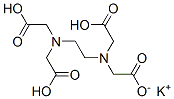 potassium trihydrogen ethylenediaminetetraacetate Struktur