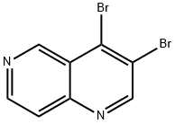 3,4-Dibromo-1,6-naphthyridine Struktur