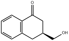 1(2H)-Naphthalenone,3,4-dihydro-3-(hydroxymethyl)-,(3S)-(9CI) Struktur