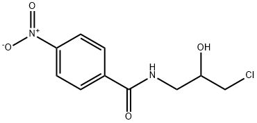 N-(3-Chloro-2-hydroxypropyl)-p-nitrobenzamide Struktur