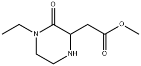 2-Piperazineaceticacid,4-ethyl-3-oxo-,methylester(9CI) Struktur