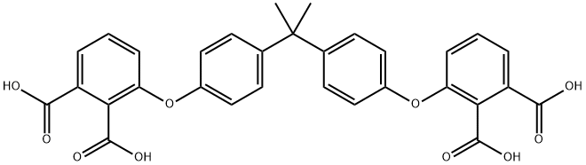 3,3'-[(1-Methylethylidene)bis(4,1-phenyleneoxy)]bis[1,2-benzenedicarboxylic acid] Struktur