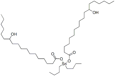 18,18'-[(dibutylstannylene)bis(oxy)]bis[18-oxooctadecan-7-ol] Struktur