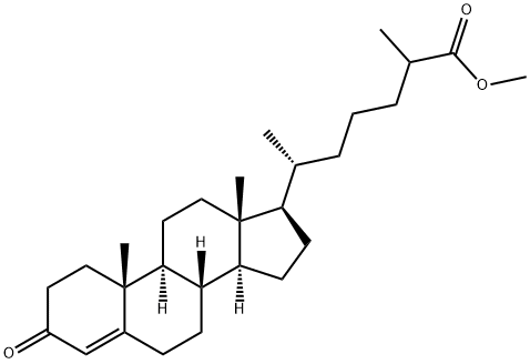 3-Oxocholest-4-en-26-oic acid methyl ester Struktur