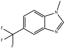 1-METHYL-5-TRIFLUOROMETHYLBENZIMIDAZOLE Struktur