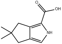 Cyclopenta[c]pyrrole-1-carboxylic acid, 2,4,5,6-tetrahydro-5,5-dimethyl- (9CI) Struktur