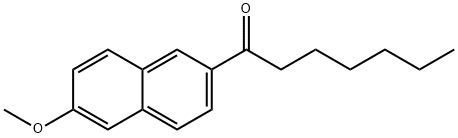 6-Methoxy-2-heptanonaphthone Struktur