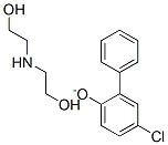 Diethanolamine 4-chloro-2-phenylphenate Struktur