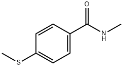 N-METHYL-4-(METHYLTHIO)BENZAMIDE Struktur