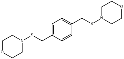 4,4'-[1,4-Phenylenebis(methylenethio)]bismorpholine Struktur