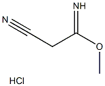 Methyl 2-cyanoethanecarboximidate hydrochloride Struktur