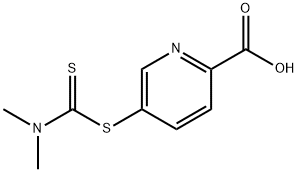 5-dimethyldithiocarbamylpicolinic acid Struktur