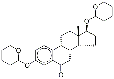 (17β)-3,17-Bis[(tetrahydro-2H-pyran-2-yl)oxy]-estra-1,3,5(10)-trien-6-one Struktur