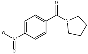 4-Nitro-1-(pyrrolidinocarbonyl)benzene Struktur