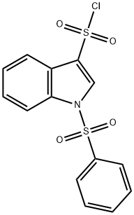 1-(Phenylsulfonyl)indole-3-sulfonyl chloride Struktur