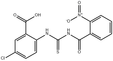 5-CHLORO-2-[[[(2-NITROBENZOYL)AMINO]THIOXOMETHYL]AMINO]-BENZOIC ACID Struktur