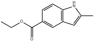 Ethyl-2-methylindole-5-carboxylate Struktur